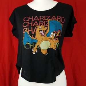 Nintenso Pokemon Charizard Nerdy Crop Top